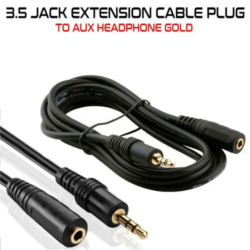

Headphone Extension Cable 3.5mm Male to Female Aux Line Gold Plated Stereo Audio Extender Cord,10m