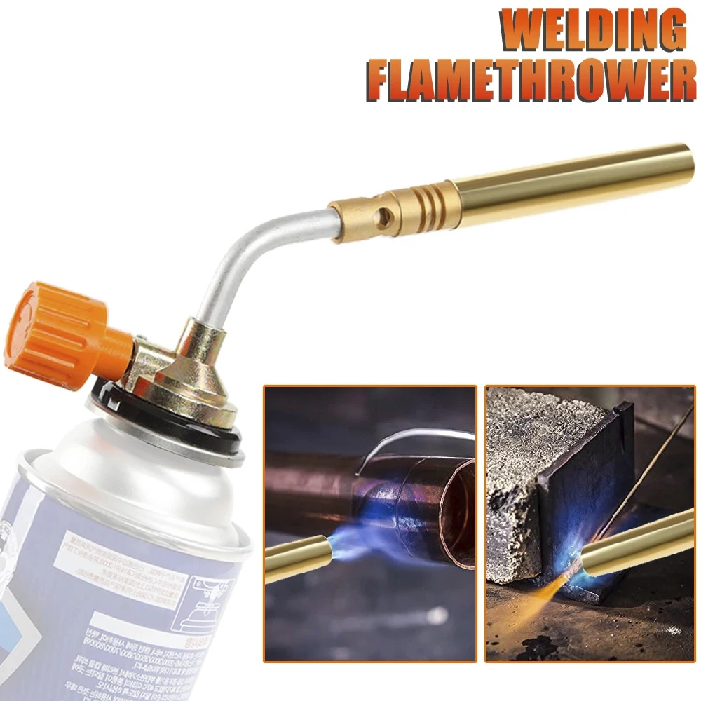 Бутан фонарь огнемет горелка газовой сварки факел пламени пушки Открытый Кемпинг барбекю Портативный