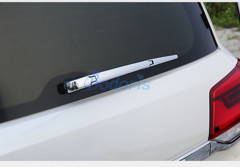 

2008-2018 Rear Window Rain Wiper Cover Trim Panel Overlay Chrome Detector Car-Styling For Toyota Land Cruiser 200 Accessories