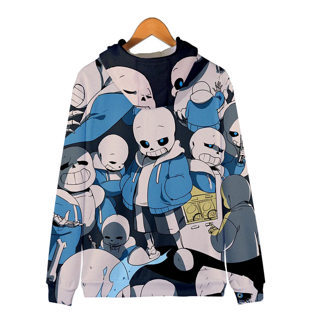 Undertale толстовка на молнии пальто для мужчин и женщин Детский свитер куртка с капюшоном уличная