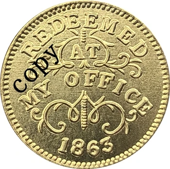 

USA Civil war 1863 copy coins #12
