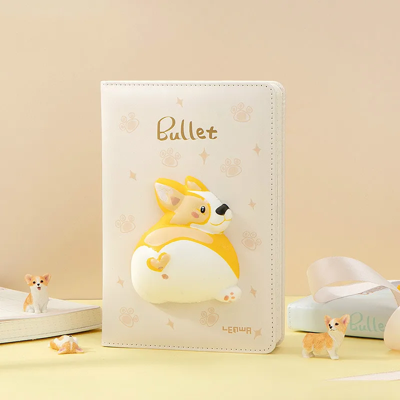 

My Soft Gentle Pressure Release Bullet Journal Book 131mm*192mm 112 Sheets DIY Undated Monthly Weekly Planner Gift