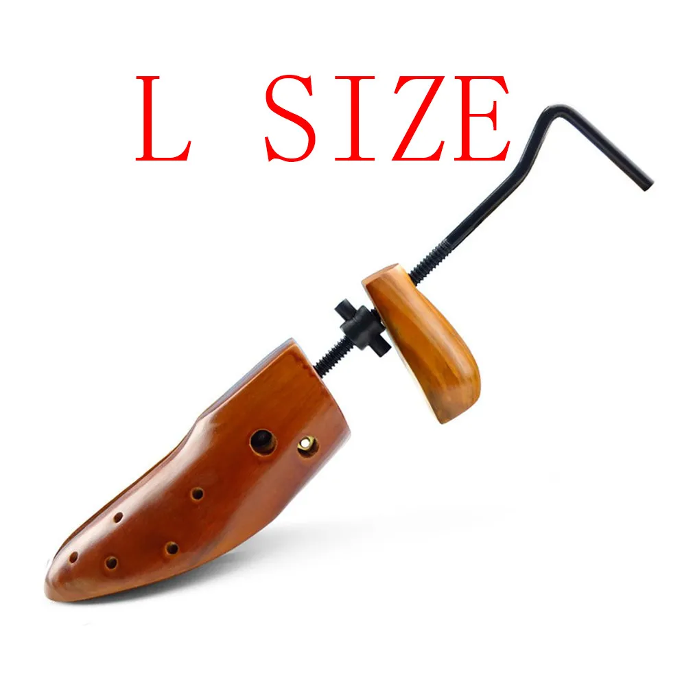 L SIZE brown Сосновая поддержка обуви артефакты деревянный последний расширитель обуви высокого класса регулируемый обуви поддержка аксессуары - Цвет: L SIZE brown