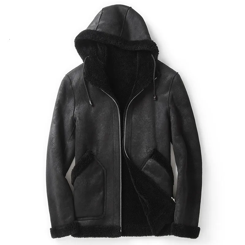 High Quality Luxury Mens Coat Winter Thick Warm Hooded Fur Male Casual Pocket Zipper Reversible Outerwear Plus Size M-5XL | Мужская