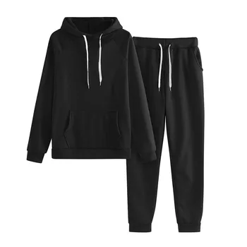 

SAGACE set Women 2 Piece Set Hoodie Pants Printed Tracksuit Pullover Sweatshirt Trousers With Pockets Tracksuit Suits fitness