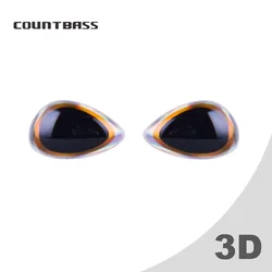 Special 3D Holographic Fishing Lure Eyes,Gold Rims 3D Fishing Lure Eyes