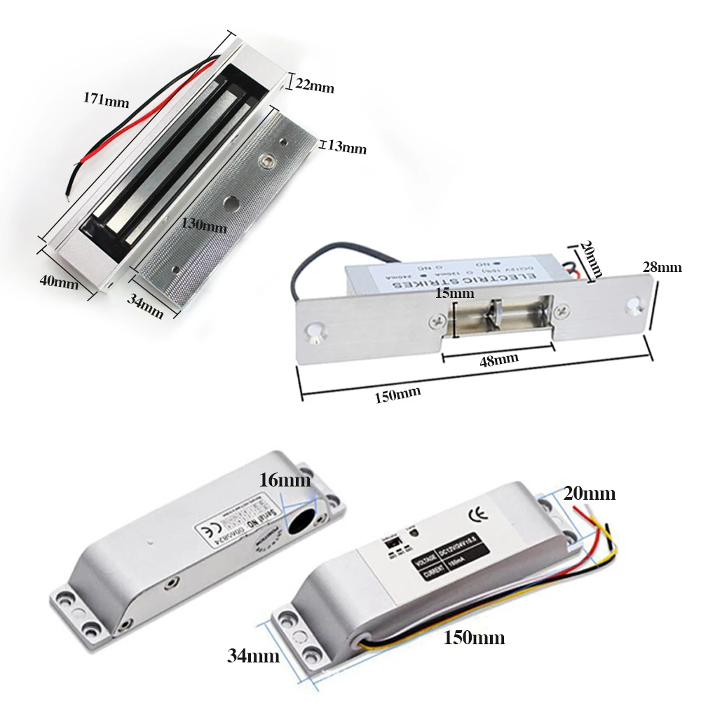 IP67 Waterproof Backlight RFID Access Control System Kit Standalone Metal Keypad Electronic Lock Access Exit button Keyfobs images - 6