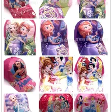 Новинка 1 шт мультяшная Принцесса София девушка милая Мода шляпа от солнца Марио Повседневная Косплей детская бейсбольная кепка вечерние подарки