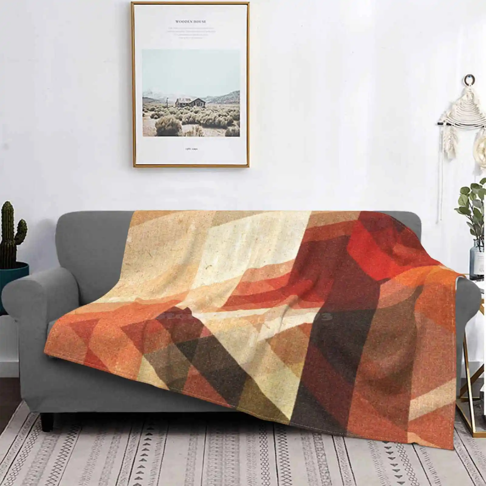 Moquette Abstract Super Warm Soft Coperte Gettare Su Divano/Letto/Tubo Da Viaggio Sotterraneo Tfl Moquette London Earls Court