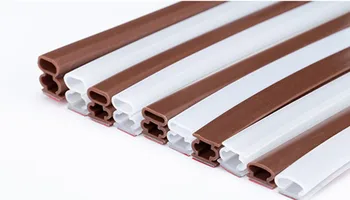 

10 x 6-15mm 6M Silicone rubber sealing strips crash soundproof door thong strip security door/ window sealed slot type