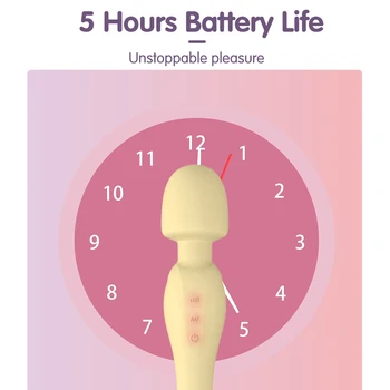 DRYWELL 20 Speeds Powerful Magic Wand Sex Toys For Women Female Vibrator Clitoris Stimulator Silent Couple Toys for Adults 18 4