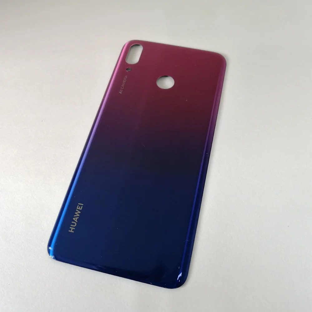 Red for Y9 2019 Huawei Y9 крышка батареи Пластиковый Корпус задней двери задняя крышка для huawei Y9 крышка батареи Запасная часть - Цвет: Red for Y9 2019