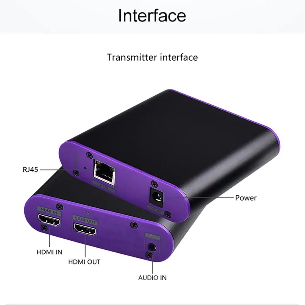 1080P HDMI приемник 60 Гц HDMI передатчик Ethernet расширитель Стандартный RJ45 интерфейс для Windows OS Linux и Android систем