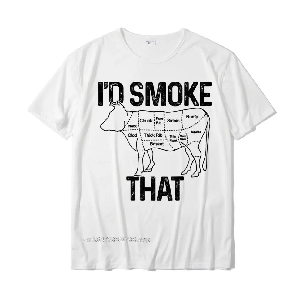 Cool Normal Normal Short Sleeve Summer Tops & Tees Cute O-Neck Cotton Fabric Tops Shirts Men T Shirts Top Quality Mens Chef Butcher Cook BBQ Id Smoke That Cow Beef Funny Gift T-Shirt__21514.Mens Chef Butcher Cook BBQ Id Smoke That Cow Beef Funny Gift T-Shirt  21514 white.