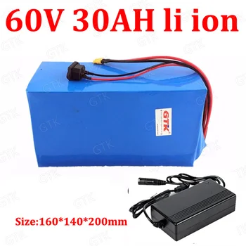 GTK 60v 30ah Li-ion Battery Pack BMS for 60v 3000W Two Wheel Small Vehicle Forklift Golf Cart Power Supply 1