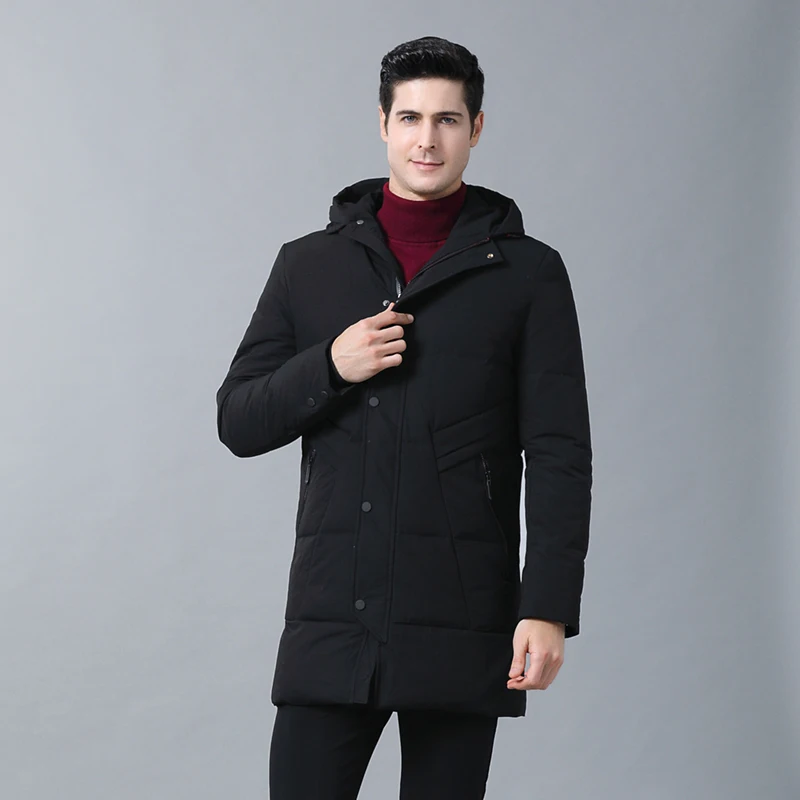 Топ класс 90% утиный пух зимняя Модная брендовая пуховая куртка Теплая мужская Корейская пуховая куртка с капюшоном утиный пух Мужская одежда