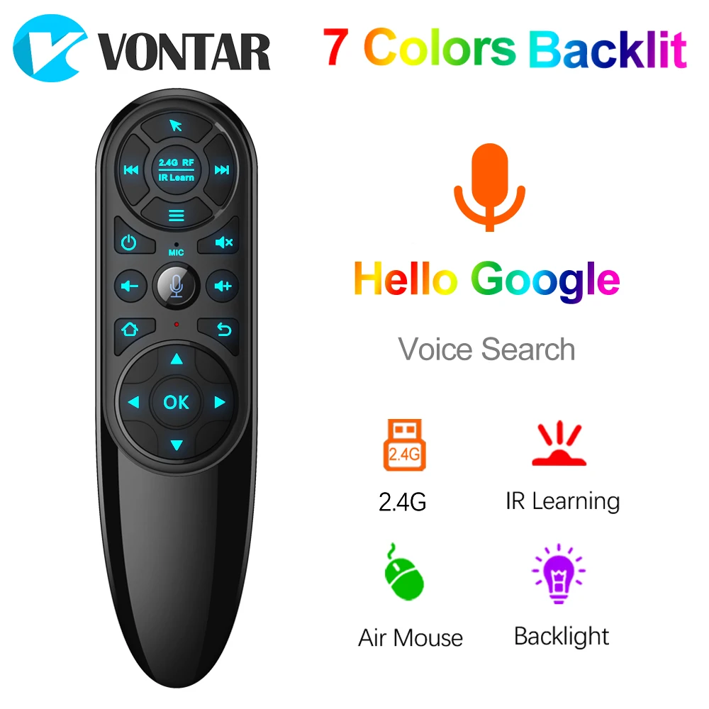 Пульт ДУ VONTAR Q6 Pro H96 X96 Max Plus mini с голосовым управлением и гироскопом 2 4 ГГц|Пульты