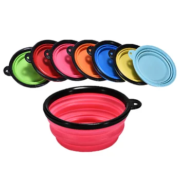 

Folding Dog Bowl Silicone Portable Pet Dog Bowls Travel Outdoor Water Feeding For Small Medium Puppy Pet Eating Dishes