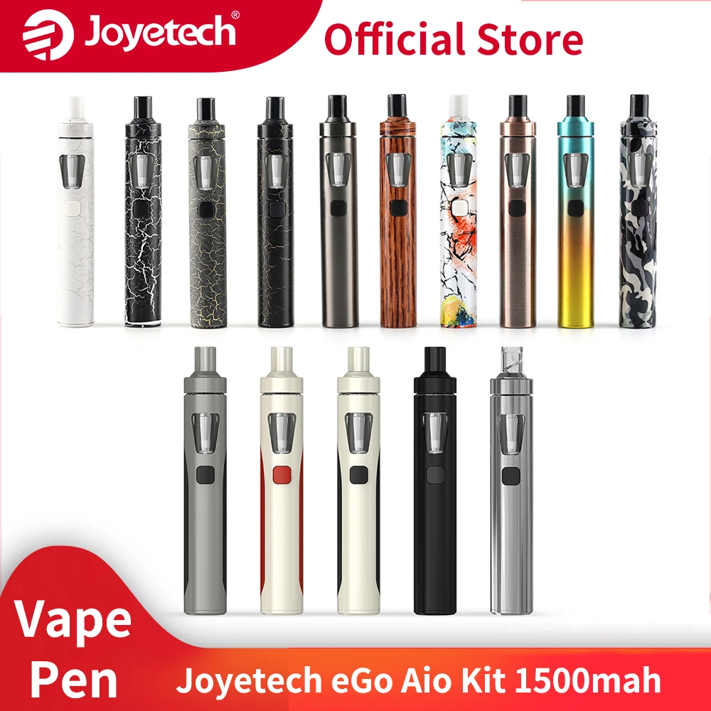 Joyetech-Kit Original eGo AIO con tanque de 2ml, batería integrada de 1500mAh, 0.6ohm, BF, SS316, vapeador, 22 cigarrillo electrónico, RU/ES/FR