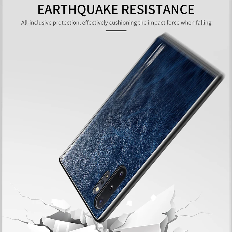 CENMASO натуральная кожа для samsung note 10 Plus чехол роскошный кожаный Ультра Тонкий Ретро Винтаж задняя крышка Мода Coque Fundas