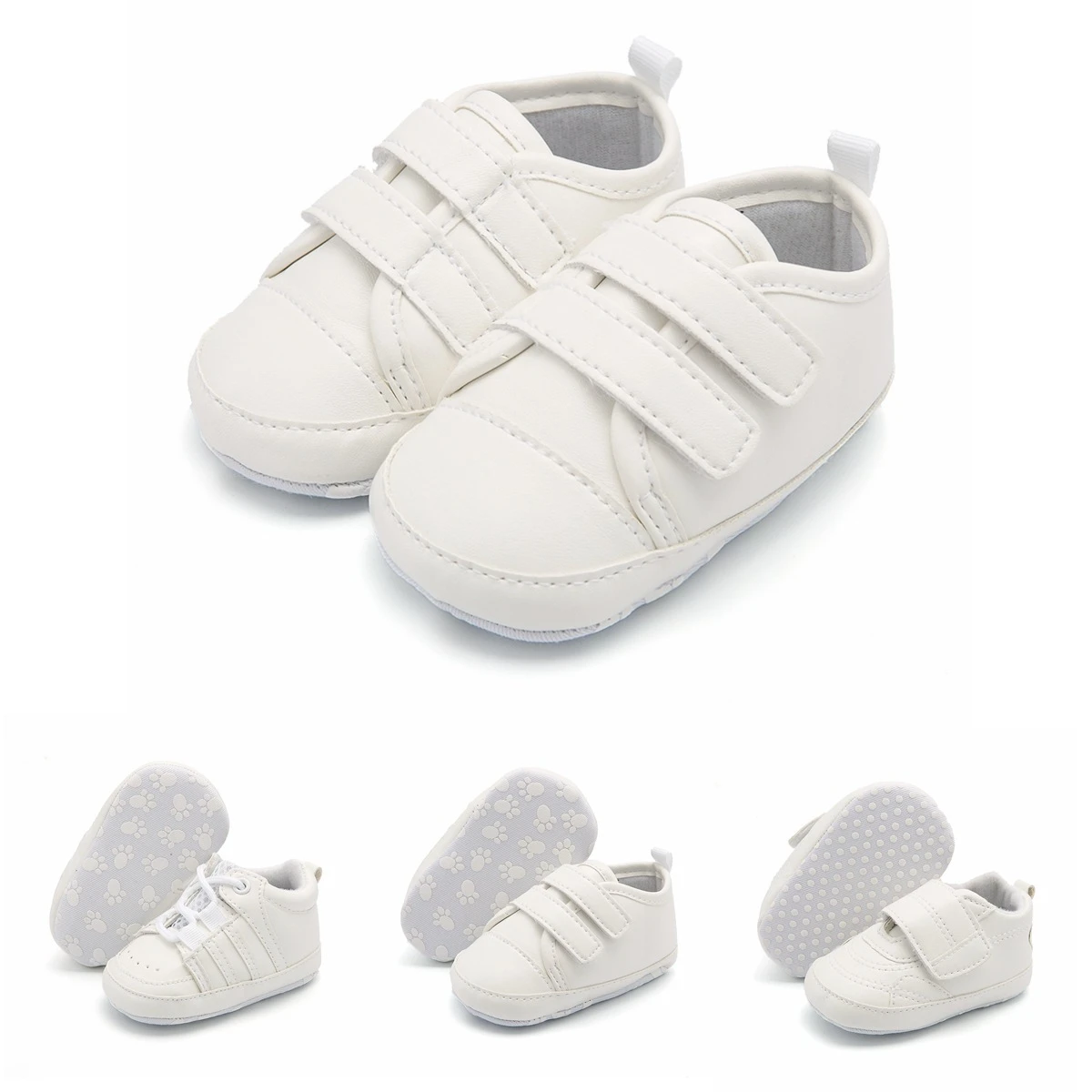 Zapatos Deportivos blancos para bebé nacido, bonitas de tenis para bebé, suela suave, zapatos para primeros pasos cuna de bebé|Primeros pasos| - AliExpress