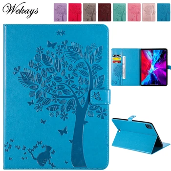 

Case For Coque Apple IPad Pro 11 Cartoon Cat Tree Leather Stand Cover For Ipad Pro 11 inch 2020 2th Generation Tablet Cover Case