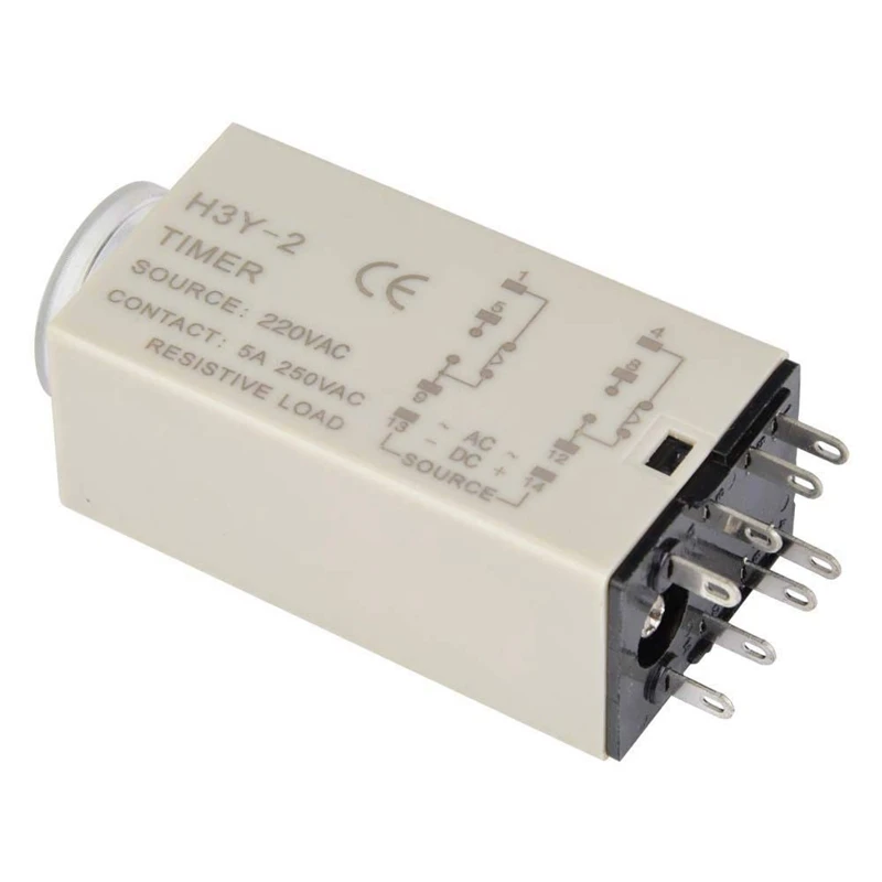 MOOL H3Y-2 AC 220V Таймер задержки Реле времени 0-12 минут/секунд