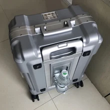 Модные Металлика-багаж на ролликах алюминиевая рама TSA класса люкс на колесиках, чемодан сумка от известного бренда, путешествия чемодан 20/24/29 дюймов