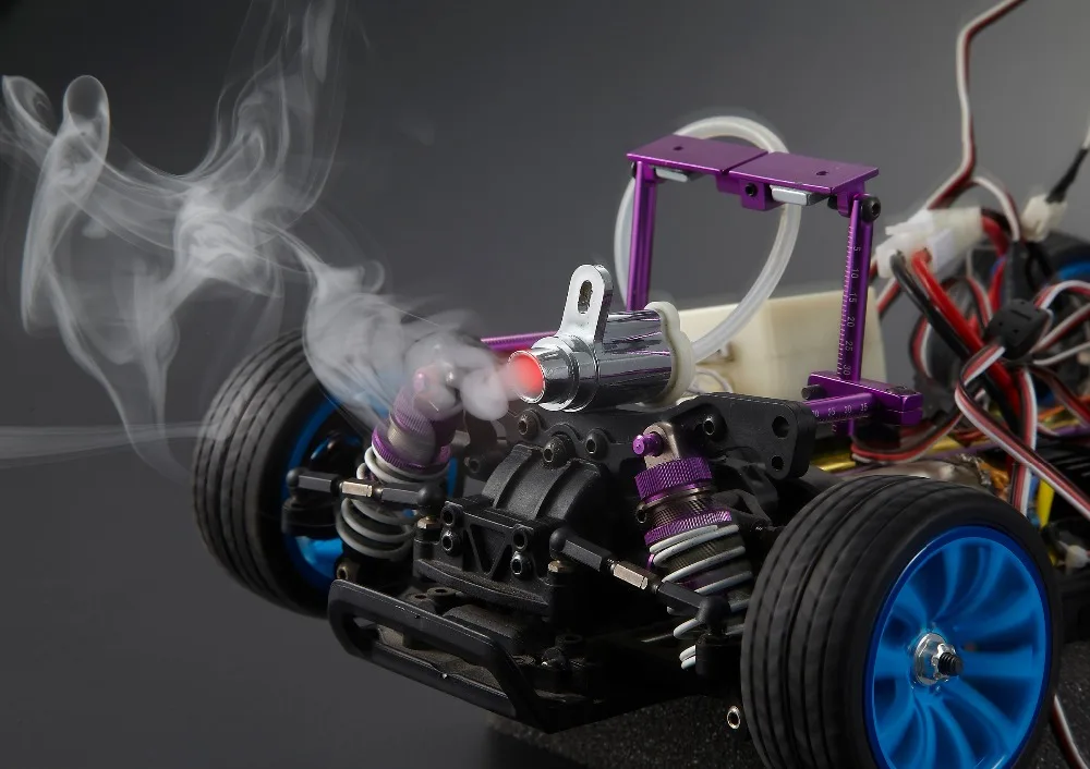 Killerbody Дымчатая выхлопная труба WLED блок набор подходит для 1:10 rc автомобиля