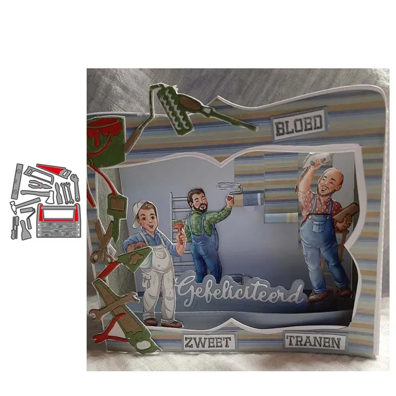 

JC Hardware Tools Wrench Metal Cutting Dies New Design Scrapbooking Craft Mold Cut Die Stencil Paper Card Make Template Model