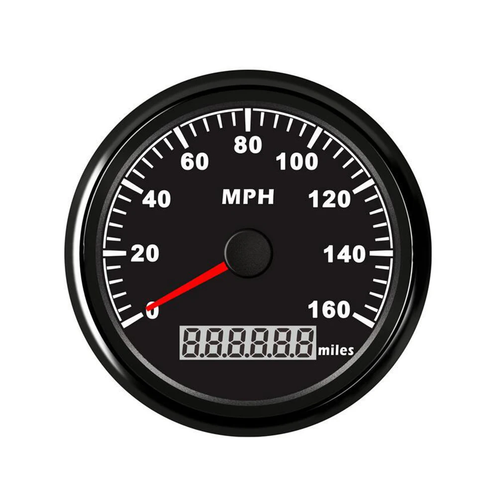 

0-160MPH Car GPS Speedometer Speed Measurement Universal Digital Gauges Waterproof Durable Odometer Round Truck Stainless Steel