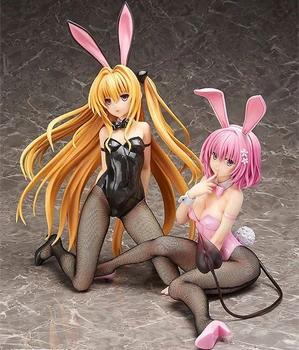 

To Love Golden Darkness Eve Bunny Girl 23.5CM Japan Anime Big Model Action Figure Toys