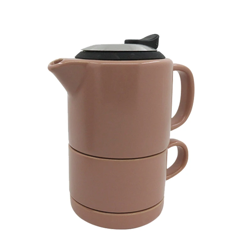 

Northern Europe afternoon drinking ceramic tea game cup cup water cup supports three sets of bottled water filter combinations