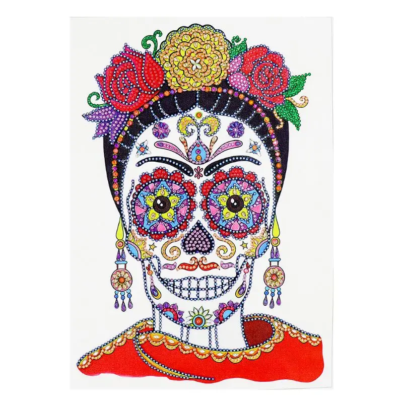 Skull Women 5D Special Diamond Painting Embroidery DIY Needlework Rhinestone Kit Q6PE