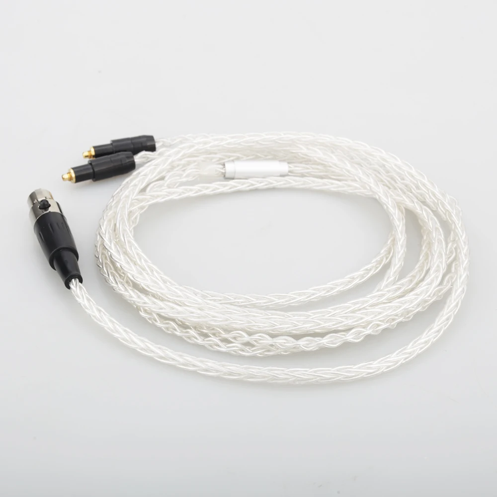 Audiocrast 8Cores OCC silver Plated headphone upgraded cable 5PINS XLR Female for SRH1440 SRH1840 SRH1540