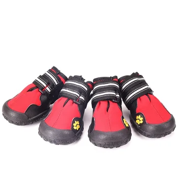 

Dog Shoes Fashion Pet Rain shoes Slip Resistant Waterproof cloth Big Dog Rain shoes Dog Boots 4pcs/set Red Blue Black WLYANG