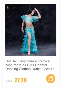 Детский костюм для танца живота, сценический костюм для танца живота, одежда для девочек, Восточный танец, юбочный наряд, детский