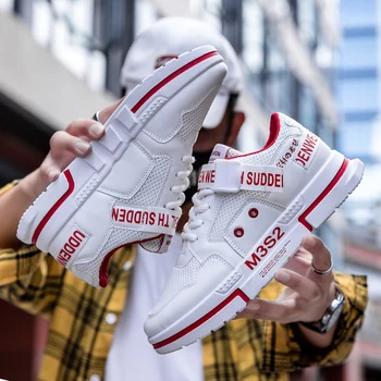 

Men Vulcanize Shoes Sneakers Breathable Men Casual Shoes No-slip Male Air Mesh Lace Up Men Shoes Tenis Masculino Wholesale