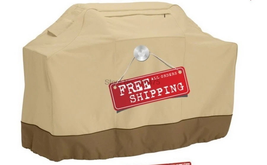 by dhl 10pcs 145*61*117cm Waterproof BBQ Barbecue Cover Protective Grill Cover with Storage Bag
