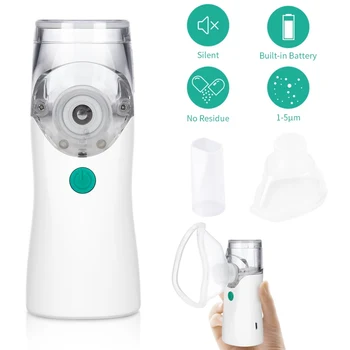 

Portable Silent Ultrasonic Inhaler Nebulizer Rechargeable Medical Steaming Atomizer Mini Handheld Inhaler Nebulizer Healthy Care