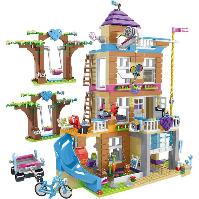 

868pcs Building Blocks Girls Friendship House Stacking Bricks Lepining Girls Friends Kids Toys for Children