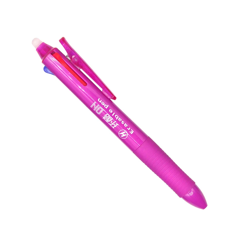 Hot pink Xiamei 1 шт. стираемая ручка 3 в 1 ручка гелевая 0,5 мм перо студенческие канцелярские принадлежности Черный Красный Синий многоцветный - Цвет: Hot pink