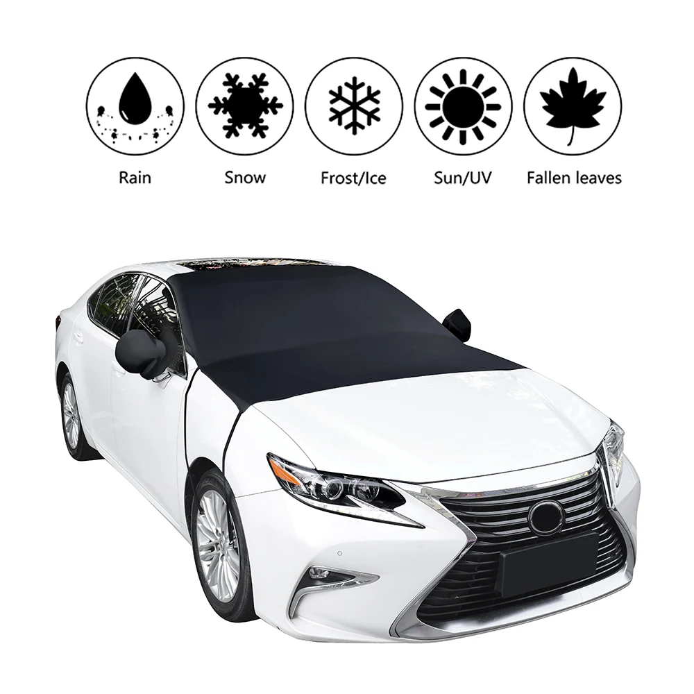 

New Car Windshield Window Cover Sunshade Snow Covers Winter Summer Auto Sun Shade Protector with Mirror Covers Ice Snow Guard