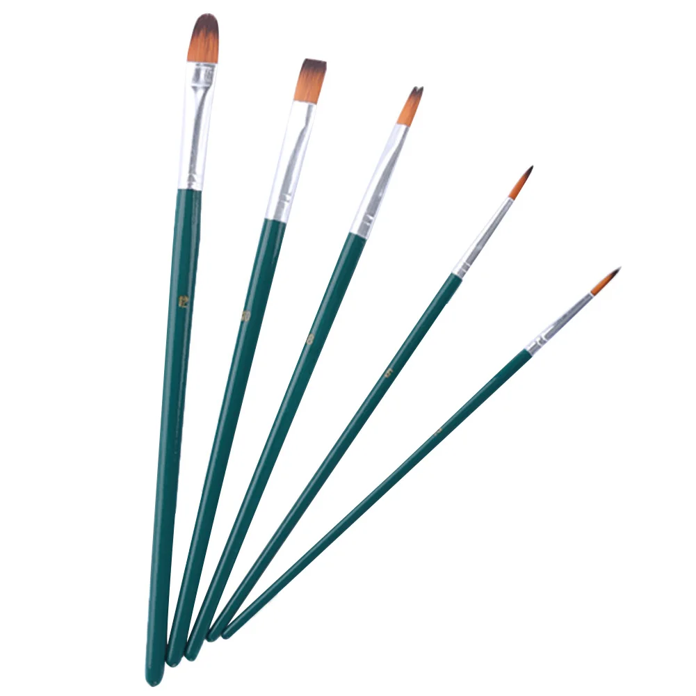 5pcs Biscuit Bakeware DIY Icing Shaping Cake Decorating Brush Fondant Baking Tool Cupcake Painting Sugar Craft Pen |