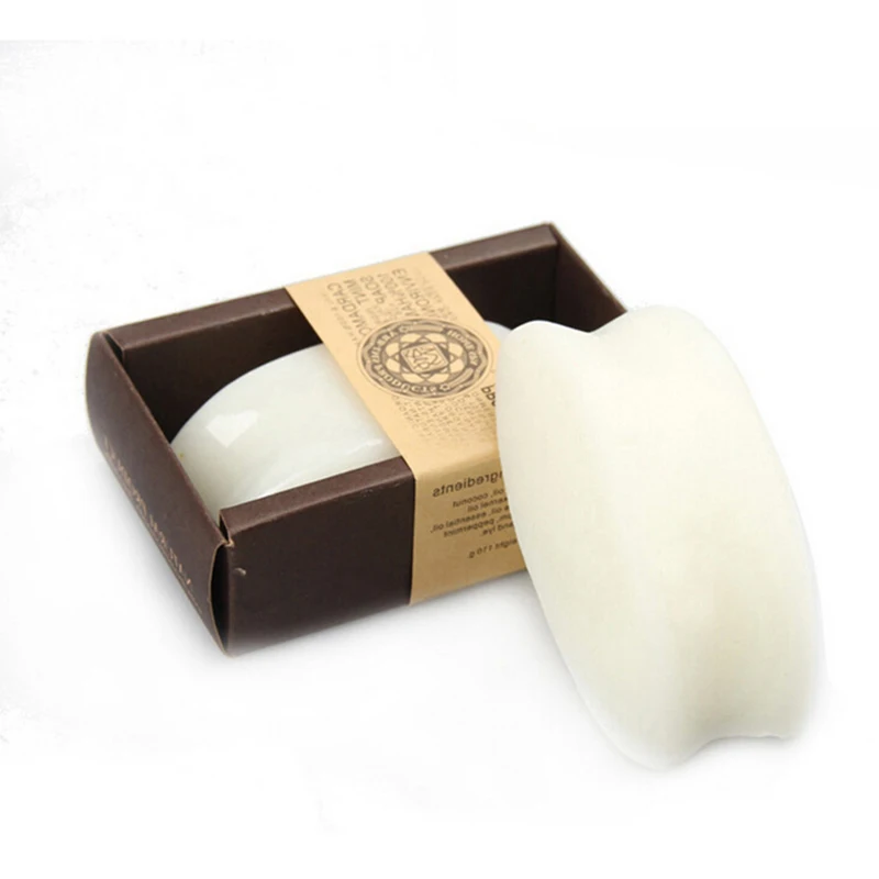 Handmade Soap Face Care Whitening Oil Control 1pc Natural Essential Goat Milk Facial Cleaning Soaps Skin Gift | Красота и здоровье