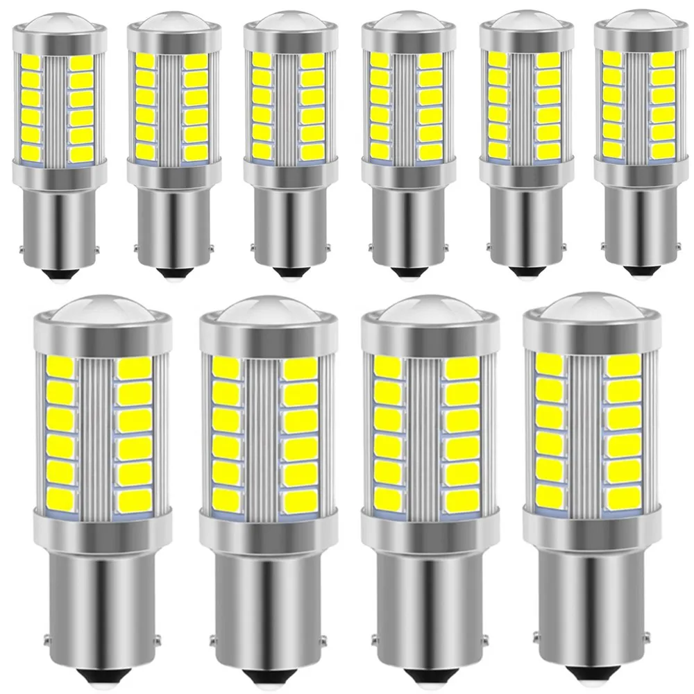 

10x Signal Lamp 3.6W 5630 33 SMD BAU15S LED PY21W Bulb Car Brake Backup Light for citroen c4/peugeot 308/seat ibiza/audi a4