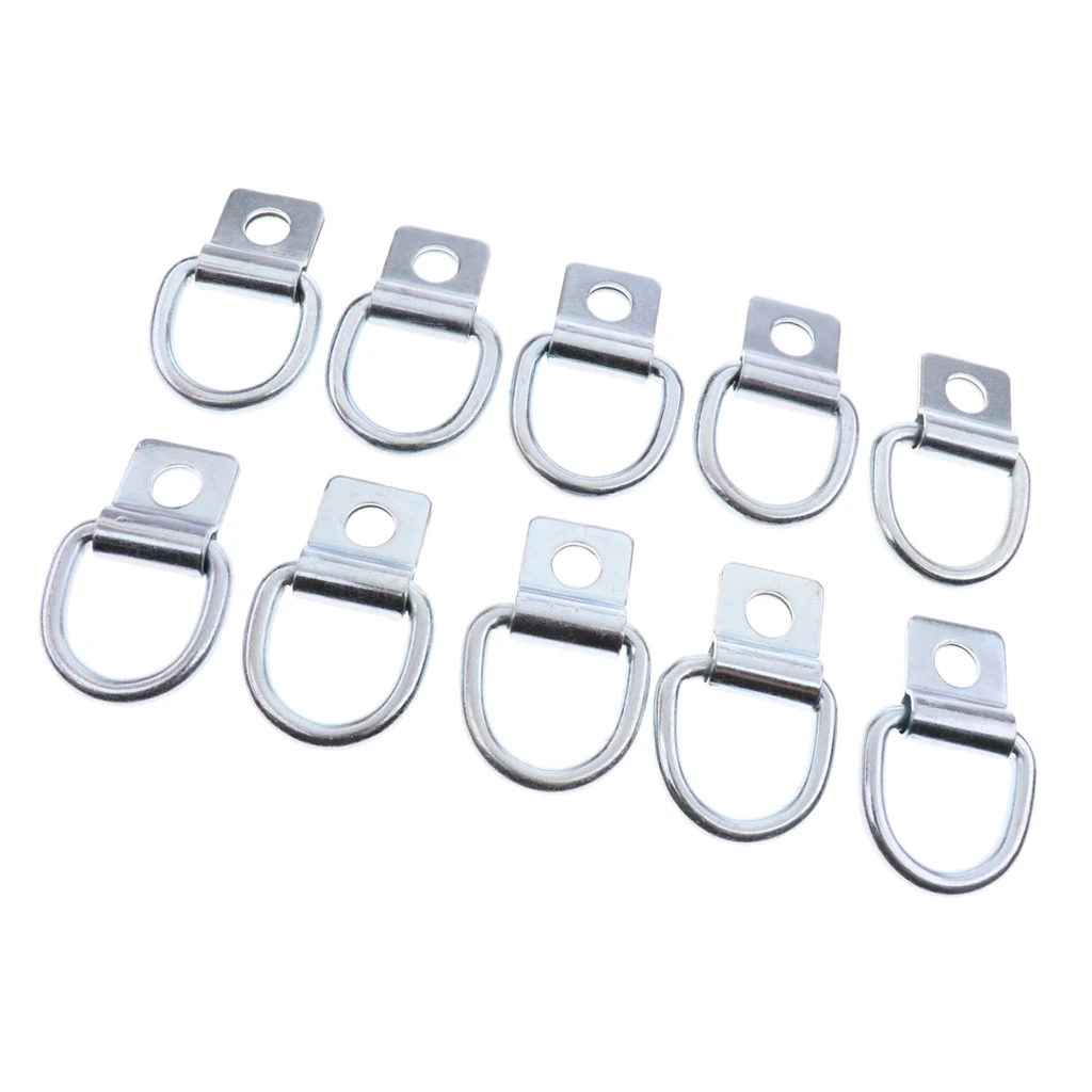 Easy Install Safety 10x 1/2inch Steel D Ring Tie Down Rope Chain Trailer