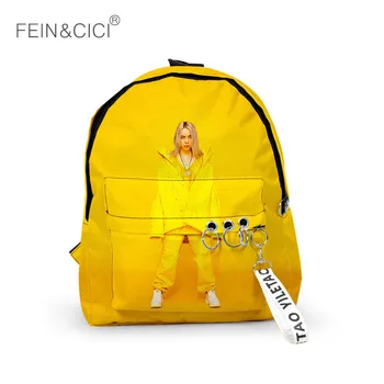

Women backpack for teenage girls casual canvas backpack print celebrity school bag large capacity shouler bag 2020 new drop ship