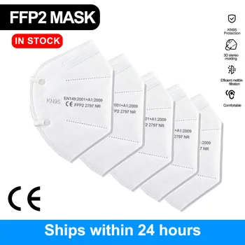 

FFP2 KN95 Mascarillas Masque Face Masks Respirator Mouth Mask Adaptable Against Pollution Breathable Mask 95% Filter Mascherine