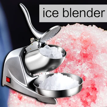

220V/380W Commercial stainless steel Tea shop ice blender Household Small Electric double-knife smoothing machine